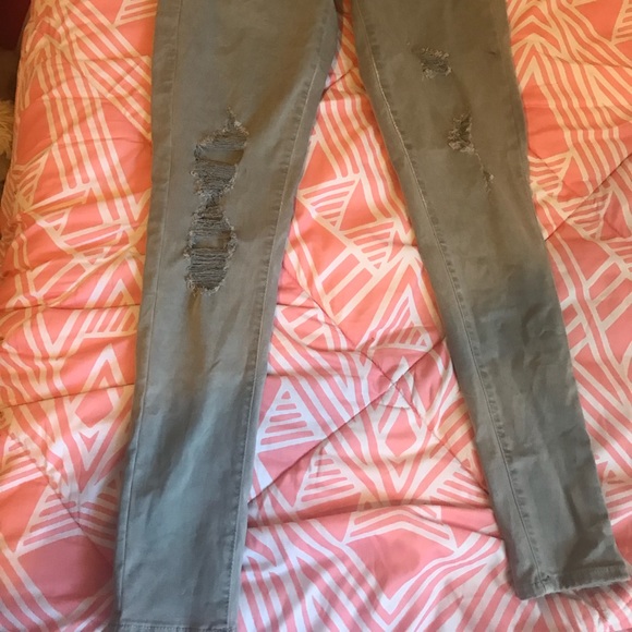 Grey American Eagle Jeans - Picture 2 of 5
